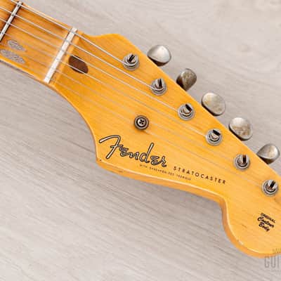 2024 Fender Custom Shop Limited Edition 1954 Stratocaster 70th Anniversary Journeyman Relic Sunburst w/ Case, CoA image 4