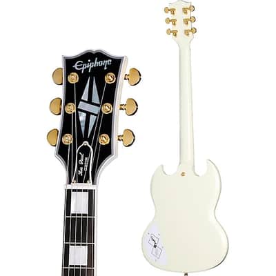 Epiphone Inspired by Gibson Custom 1963 Les Paul SG Custom With Maestro Vibrola 2025 - Classic White image 3
