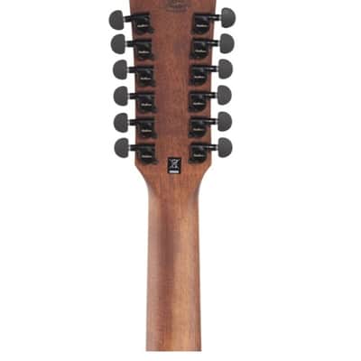 Washburn WCG15SCE12 Comfort Series Solid Spruce Top Mahogany 12-String Acoustic-Electric Guitar image 9