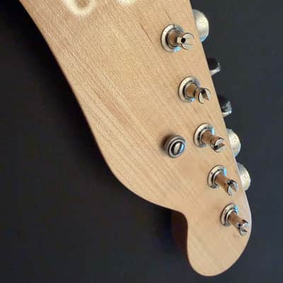 Warmoth Tele 1/4 sawn SS frets w/"Tuners" image 4