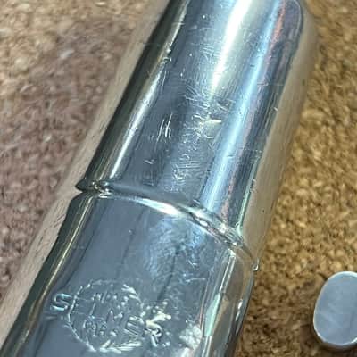 Vintage Selmer ‘404’ metal tenor saxophone ligature and mouthpiece cap set image 15