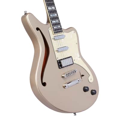 D'Angelico Deluxe Bedford SH - Desert Gold (DADBEDSHDSGNS) image 7