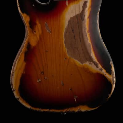 Nash PB/J 55 2025 - Super Heavy Relic 4 String Bass in 3 Burst Nitro! Maple on Maple, Ash Body, Nash Alligator Case, Lollar Hand Wound Pickups!  Boutique Spoiled. image 3