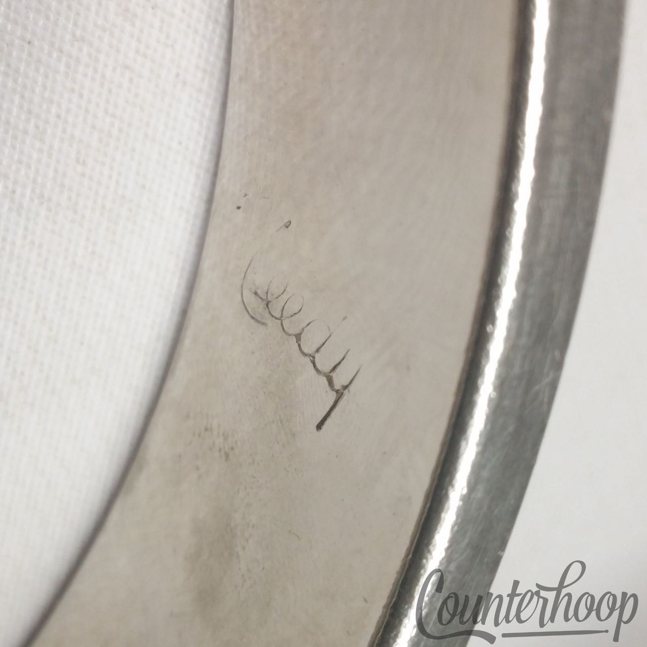 Leedy Marching Snare Drum T-Rod Harness Mount Nickel Vintage 40s USA Elkhart, IN — main photograph