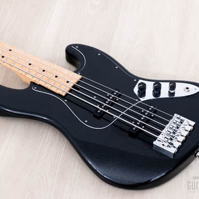 2024 Mike Lull Custom Guitars V5 5-String Jazz Bass Black Pearl w/ Hangtag, Case image 10