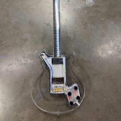 Electrical Guitar Company Aaron Turner 27.5 Baritone 2023 - Polished aluminum neck and polished acrylic body image 2