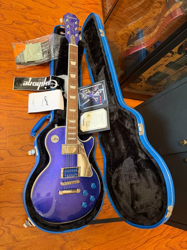 Epiphone Tommy Thayer Signature "Electric Blue" Les Paul Standard 2020 - Electric Blue image 1