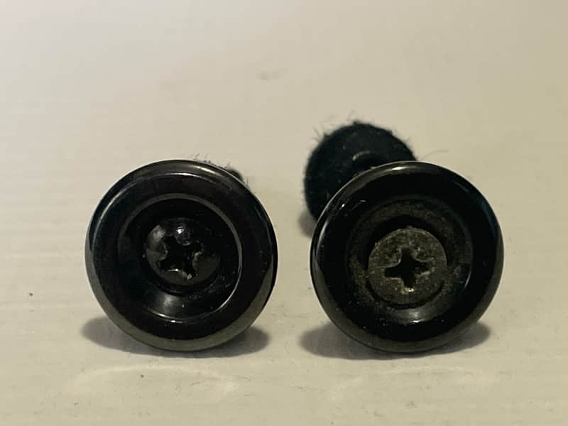 2000's Japan Jackson Dinky Guitar Factory Black Oversize Strap Buttons image 1