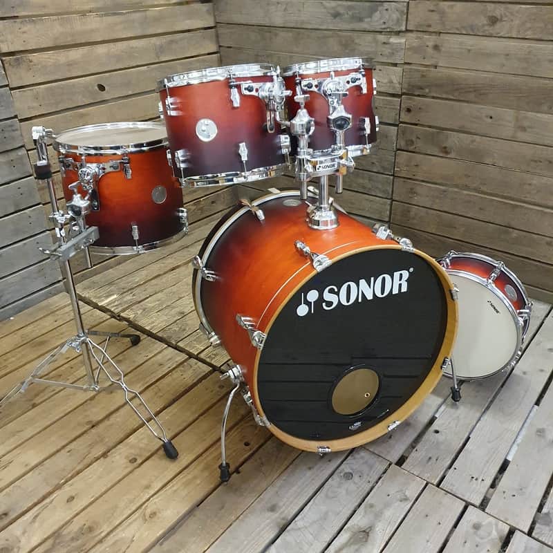 Drum Kit Sonor Force 2005 Birch, Waxed Amber Fade USED! RKSWK191222 image 1