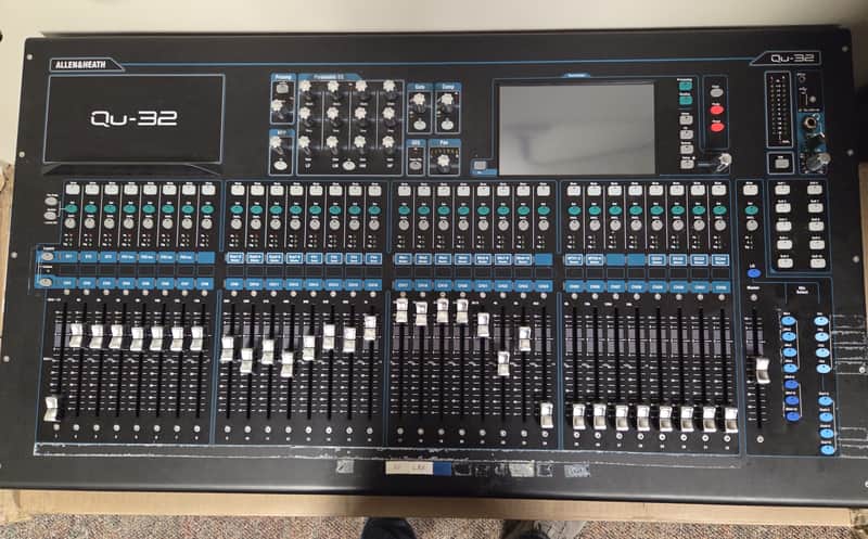 Allen & Heath QU-32C Chrome Edition 32-Channel Digital Mixer 2010s - Black image 1