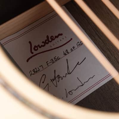Lowden 50th Anniversary F-35C - Adirondack Spruce & Ancient Bog Oak #48 of 120 image 19