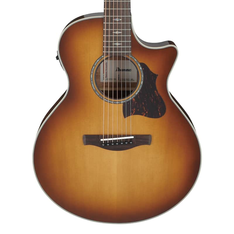 Used Ibanez AE3007FMH 7-String A/E Guitar - Tobacco Edge Burst image 1