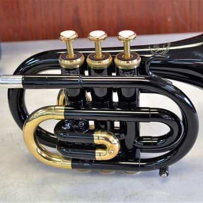 Jupiter JPT-416 Pocket Trumpet (Black Lacquer) with Mouthpiece and Carry Case image 5