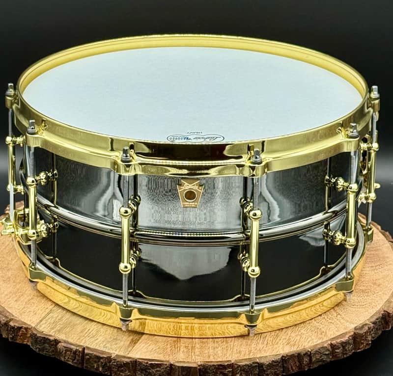 Ludwig LB417BT "Brass On Brass" Black Beauty 6.5x14" 10-Lug Brass Snare Drum with Tube Lugs, Brass Hardware 2003 - Present - Black Nickel-Plated image 1