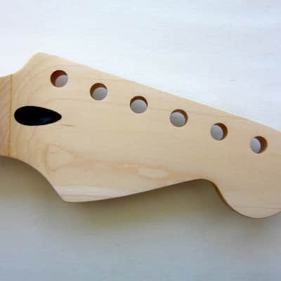 Stratocaster-1 11/16ths (43mm) Nut Width/ 22 Medium Frets/Guitar Neck/ Rosewood Dots, Natural, w/Warmoth Bone Nut / STRAT/ fits Fender image 4