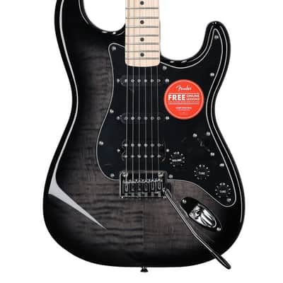 Squier Affinity Stratocaster FMT HSS Guitar Maple Neck Black Burst image 3