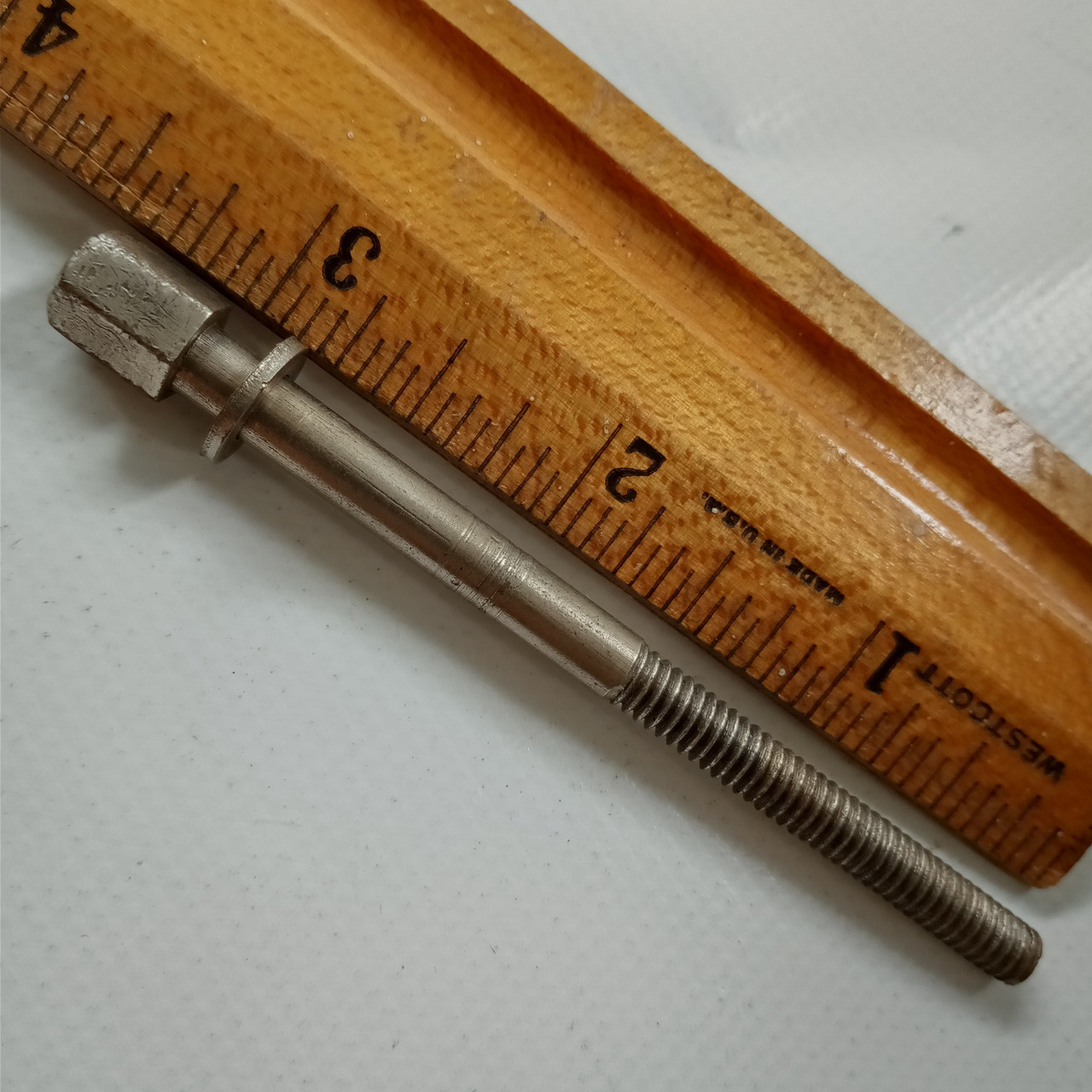 Leedy 3 1/16"12-24 Hex-Head T-Rod Snare Drum Tension Nickel Vintage30s Tensioner — main photograph