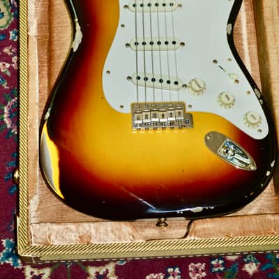 Fender Custom Shop LTD Fat '50s Stratocaster Relic 2022 - Wide Fade 2-Tone Chocolate Sunburst image 2
