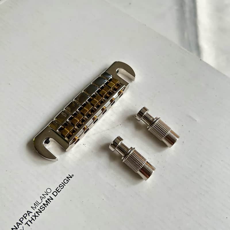 Paul Reed Smith PRS Adjustable Stoptail Tailpiece Bridge Chrome Brass image 1
