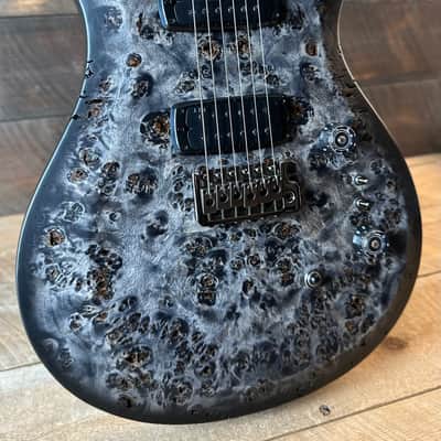PRS Limited Wood Library Select S2 Custom 24-08 Poplar Burl Top - Charcoal Burst S2088895 image 2
