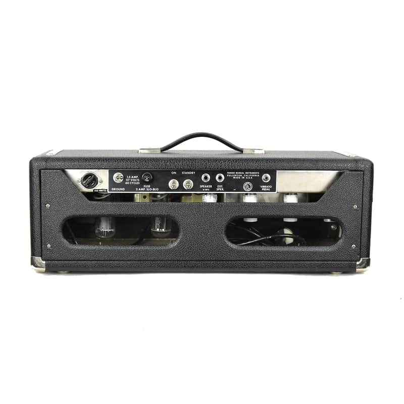 Fender Black Panel Bandmaster 40-Watt 2-Channel Guitar Amp Head 1963 - 1967 image 2