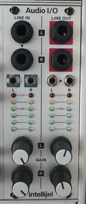 Intellijel Audio I/O (2023) Dual/Stereo Eurorack Balanced Line-Level Audio Interface Eurorack Module (10 HP) 2023 - Silver image 1