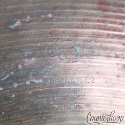 *Zildjian 16" Hi-Hats Vintage 50s Cymbals B20 Avedis A USA Heavy 1496g/1554g Set image 8