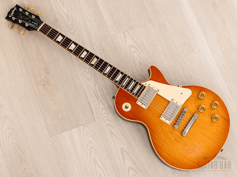 1998 Epiphone by Gibson Les Paul Standard LPS-80 Trans Amber