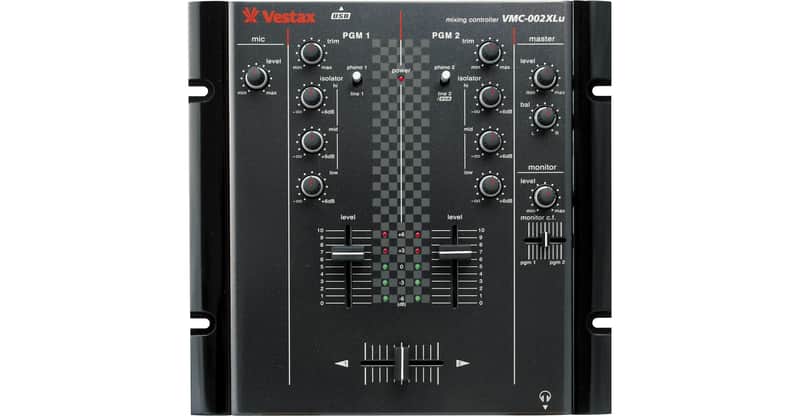 Vestax VMC-002XLu BLK DJ Mixer 2-channel Mixing Controller (Black