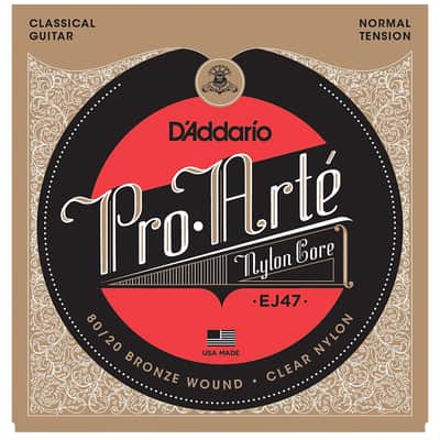 D'Addario EJ47 80/20 Bronze Pro-Arte Nylon Classical Guitar Strings Normal Tension
