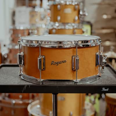 Rogers 14x6.5 Powertone Snare Drum, Satin Fruitwood image 1