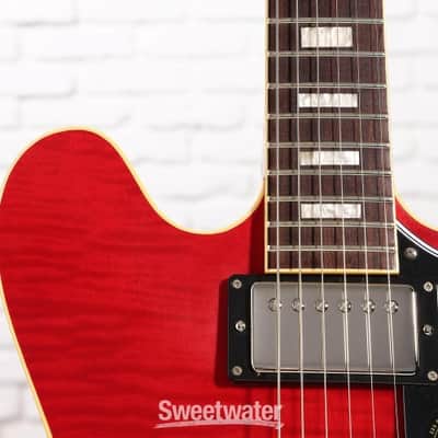 Heritage Custom Core H-535 Semi-hollowbody Electric Guitar - Trans Cherry (H535CCTCd1) image 7