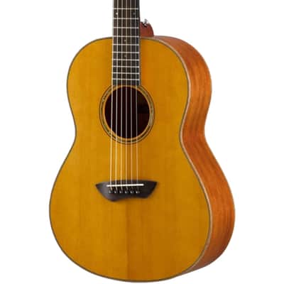 Yamaha Vintage Natural Parlor Guitar, Solid Mahogany Back And Sides, Solid Spruce Top image 3