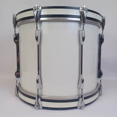 Yamaha 14x18"Field Corps Bass Drum 8Lug MB818U Piano White Wrap Japan Vintage JX image 3
