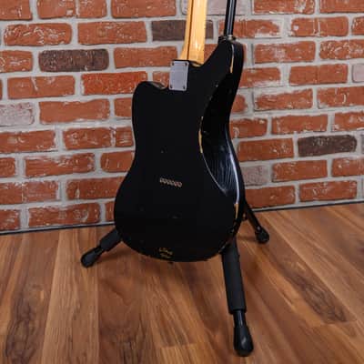Fender Custom Shop Limited Edition La Cabronita Gato Gordo Jazzmaster Relic Aged Black 2014 w/OHSC image 8