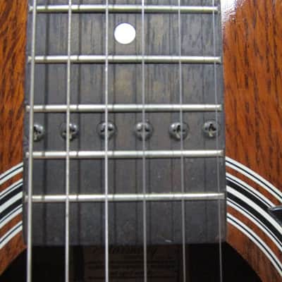 Harmony H160 Acoustic/Electric Guitar, Brown image 3