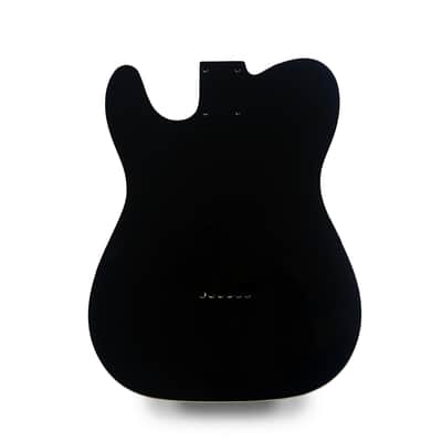 Telecaster Guitar Body - Black Gloss with Vintage Cream Binding - 2 Piece American Alder image 9