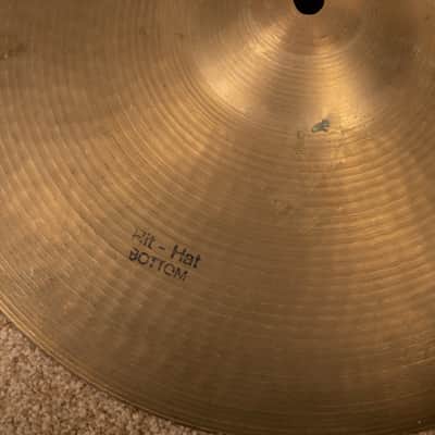 Vintage Kashian 14" Italian Single Hi Hat Cymbal 1209g image 2