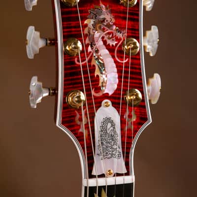 Gibson Les Paul China Dragon Masterpiece Custom Electric Guitar Quilted Maple Fire Tiger image 2