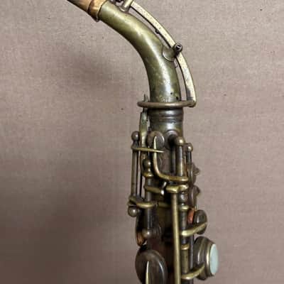 Vintage 1914 Conn Elkhart Soprano Saxophone w/ Case - Fair Condition image 15