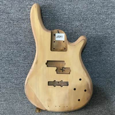 Natural 5/6 String Bass Body with Active PJB Pickups DIY Project image 1
