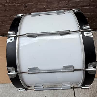 Dynasty 22" Marching Bass Drum w/ Irvington HS Bulldogs Head - Safe-T-Loc Hoops - Made in Mexico - Used image 12