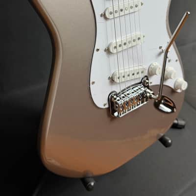 G&L Tribute Legacy Electric Guitar Shoreline Gold Finish (288) image 5