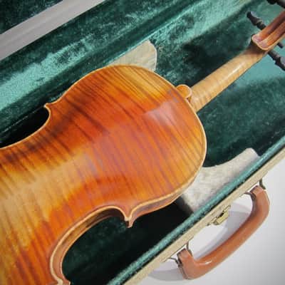Jacobus Stainer German 4/4 Violin Germany Circa-1930s-1940s-Reddish Brown Varnish image 10
