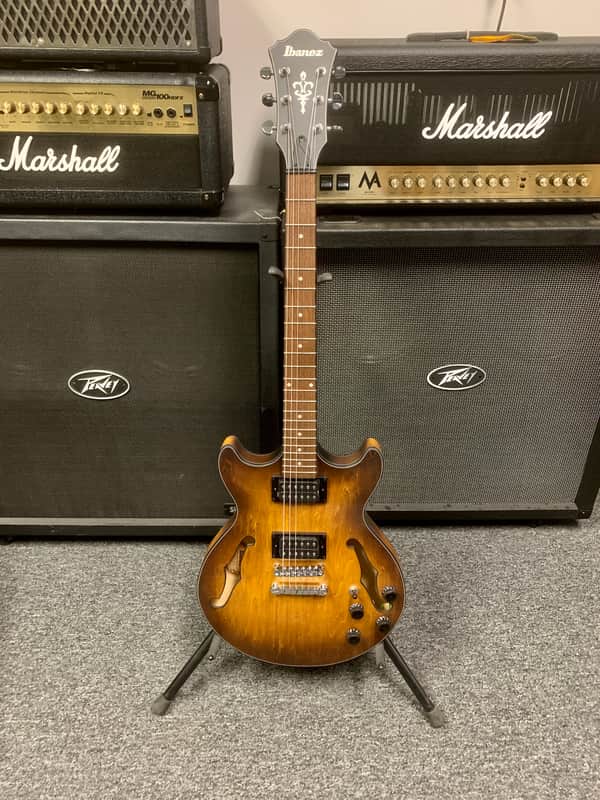 Ibanez AM73B-TF Artcore Series Semi-Hollow Electric Guitar Tobacco Flat image 1