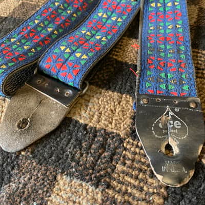 Ace Vintage! Kaleidoscope Blue Keith Richards strap 60’s image 1