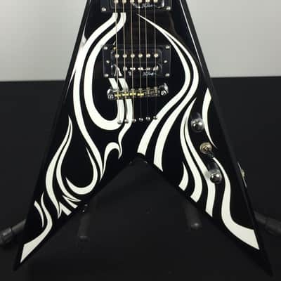 BC Rich Metal Master Kerry King V Electric Guitar Black with White image 2