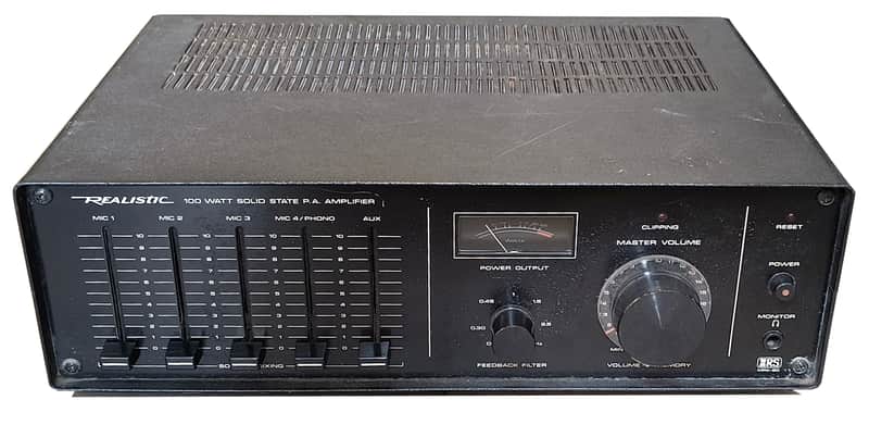 Vintage Realistic MPA-90 100 watt PA Amplifier image 1