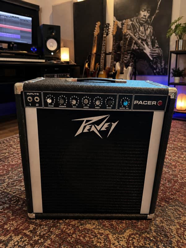 Peavey Pacer 100 SS Series 45-Watt 1x12" Guitar Combo 1980s - Black image 1