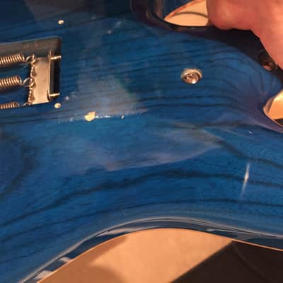 ESP Custom Shop 7 String Snapper Blue Burst image 5